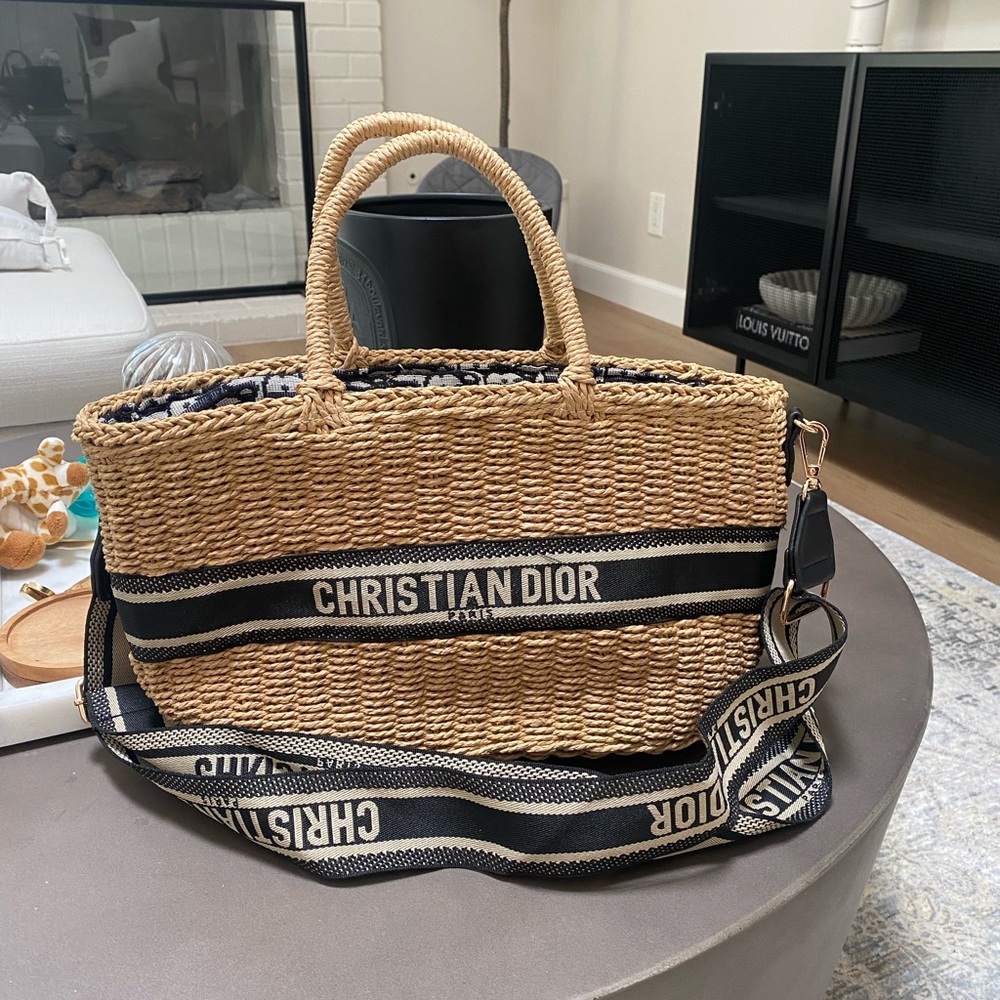 Dior wicker bag